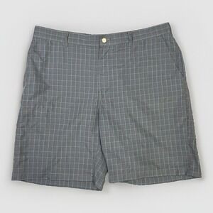 GRAND‎ SLAM Performance GRAY BLUE Plaid Golf Shorts Mens Size 40